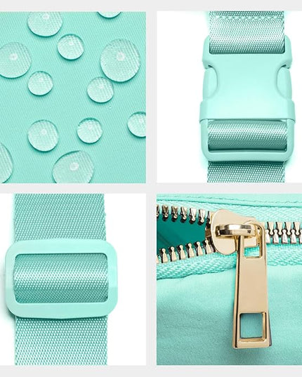 Gitus Belt Bag Fanny Pack Crossbody Bags with Initial Letter Patch Cute Stuff Birthday Gifts for Teenager Girls Trendy Preppy Stuff for Teen Girls Cool Stuff for Teens (Mint Green-R)