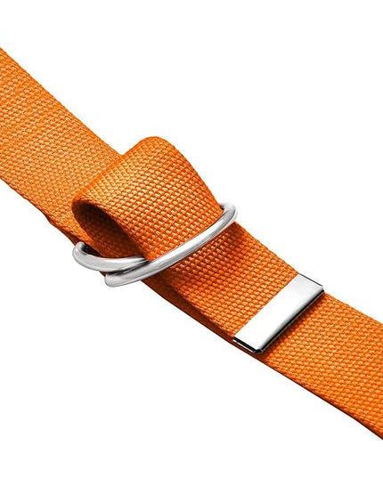 Falari Canvas Web Belt Metal Double D Ring Buckle for Men Women Casual Cloth Military Style Belt 1 1/2" Wide