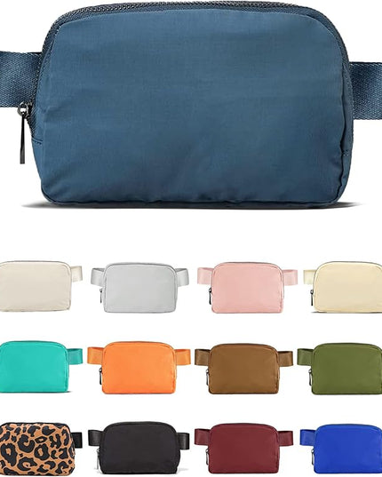 YOSHUYUKI Mini Crossbody Belt Bag - Waterproof Fanny Pack for Women, Fashionable Running Belt Pouch in Navy Blue