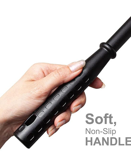DSV Standard Window Squeegee for Car Windows, 2-in-1 Window Cleaner for Car Windshield, Gas Station, Shower, and Glass | Auto Squeegee with 17.5" Handle, 8" Soft Rubber Blade & Highly Absorbent Sponge