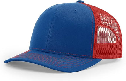 Richardson 112 Trucker Hat - Premium Adjustable Snapback Hat - Structured Six Panel Richardson Blank Caps