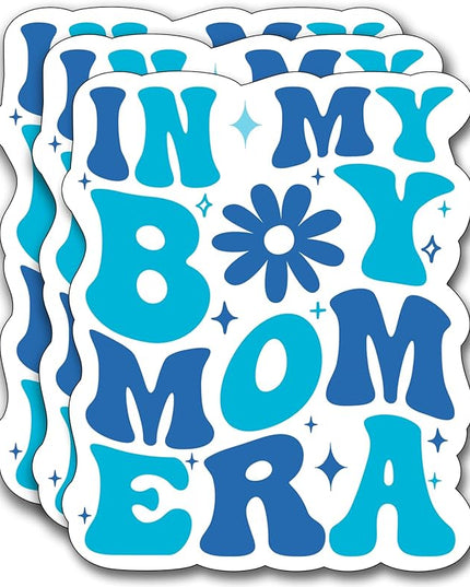 (3Pcs) in My Boy Mom Era Sticker, Boy Mom Era Decorate Books Laptop Phone Water Bottles Kindles Stickers Tumbler Sticker Waterproof Vinyl Decorate Sticker 3" Inch