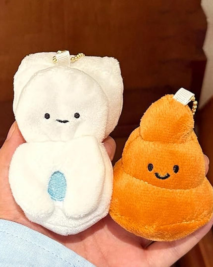 Funny Adorable Ugly Plush Keychain Strong Attachment For Keys Backpacks Travel Accessories Soft Faux Hair Materials Keychain For Travelers