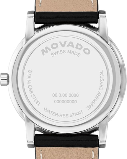 Movado Museum Classic Men's Watch - Swiss Quartz Movement, Calfskin Strap - 3 ATM Water Resistance - Classic, Luxury Fashion Timepiece for Him - 40mm