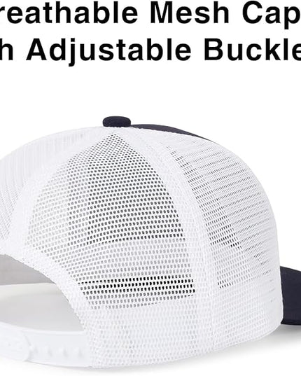 kozinu Unisex Trucker Hats Blank Mesh Snapback Hats Sport Plain Baseball Caps Adjustable Fitted Hat