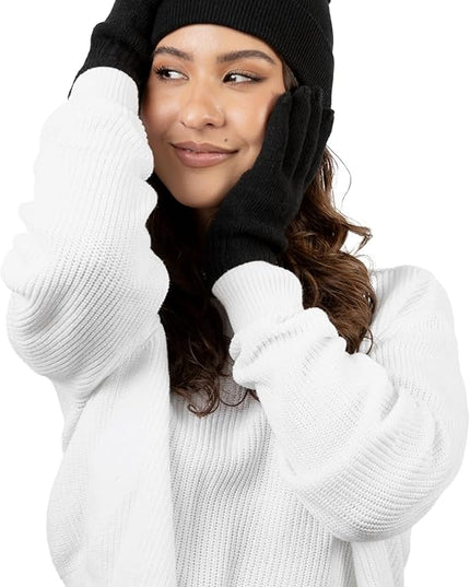 48 Pack Winter Beanies, Bulk Cold Weather Warm Knit Skull Caps, Mens Womens Unisex Hats