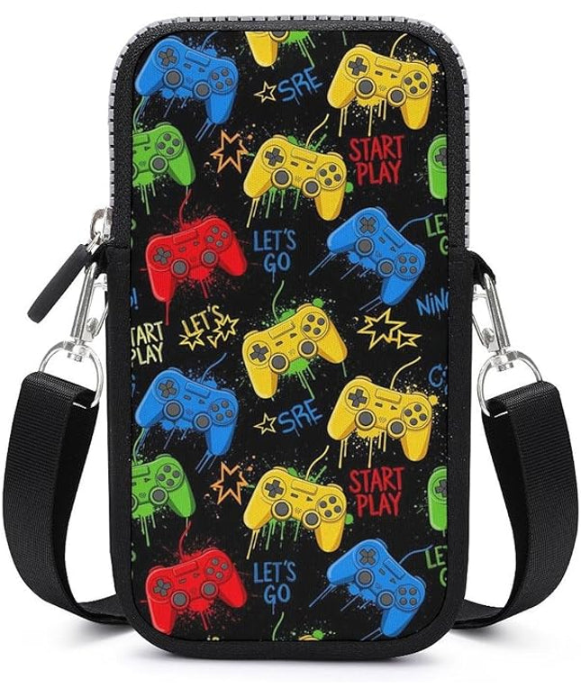 Unisex Small Crossbody Bags, Women Men Portable Adjustable Crossbody Phone Wallet Pouch