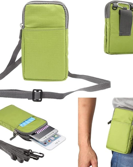 Universal Crossbody Cell Phone Purse Waist Pack Bag for Outdoor Sports Moblie Phone Carrying Cases Shoulder Belt Bag Pouch for iPhone 7 6/6S Plus Samsung Galaxy Phones Under 6.0'' from WaitingU