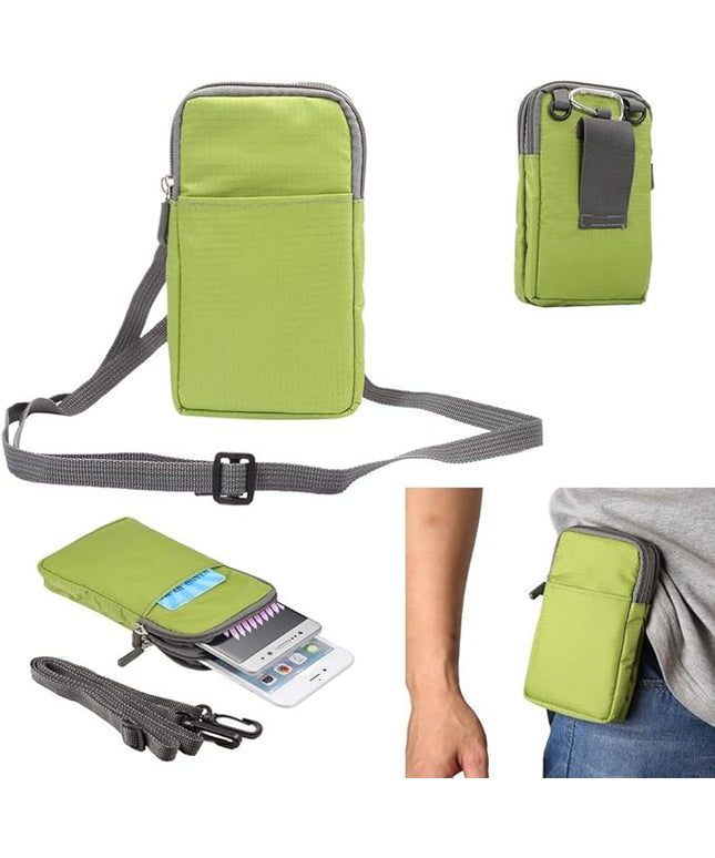 Universal Crossbody Cell Phone Purse Waist Pack Bag for Outdoor Sports Moblie Phone Carrying Cases Shoulder Belt Bag Pouch for iPhone 7 6/6S Plus Samsung Galaxy Phones Under 6.0'' from WaitingU