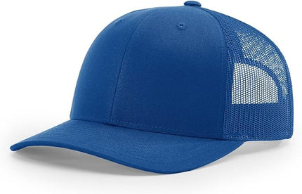 Richardson 112 Trucker Hat - Premium Adjustable Snapback Hat - Structured Six Panel Richardson Blank Caps