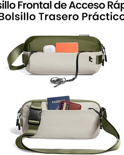 tomtoc Compact EDC Sling Bag 3L-10L, Minimalist Crossbody Bag Chest Shoulder Pack for Men Women, X-pac/Recycled Polyester
