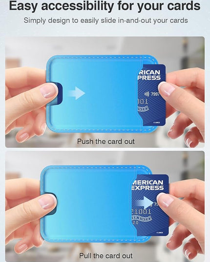 TopMade for Magsafe Wallet, Magnetic Wallet Card Holder for iPhone 16, iPhone 15/14/13/12 Series, Leather Magnetic Phone Wallet with Powerful Magnet, Credit Card RFID Blocking, Fit 4 Cards, Blue Fade