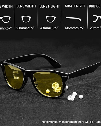 Joopin Square Sunglasses Polarized UV Protection Trendy Designer Sun Glasses Men Women