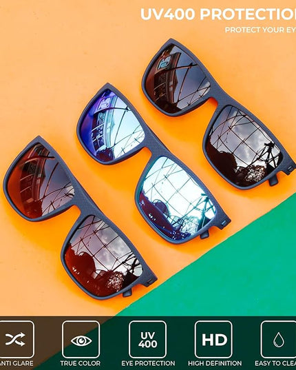 KALIYADI Polarized Sunglasses for Men, Lightweight Sun Glasses with UV Protection for Driving Fishing Golf