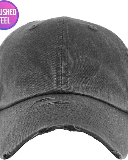 KBETHOS Vintage Washed Distressed Cotton Dad Hat Baseball Cap Adjustable Polo Trucker Unisex Style Headwear