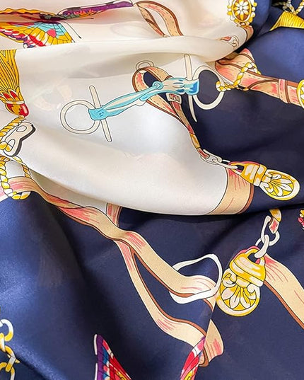 Fashion Scarves Scarf 100% Silk Feeling Scarf Silk Like Scarves Long Lightweight Sunscreen Shawls for Women
