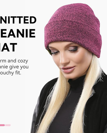 OZERO Winter Beanie Daily Hat - Thermal Polar Fleece Ski Stocking Skull Cap for Men and Women