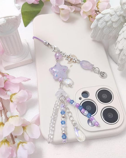 1-4PCS Cute Phone Charms Aesthetic Y2K Cell Phone Charms Strap Pink Strawberry Butterfly Star PhoneCharm Y2K Accessories for Bag Keychain Airpods Camera Pendants Decor