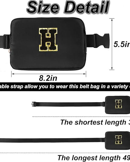 Uygafly Father's Day Gift - Personalized Crossbody Bag | Black