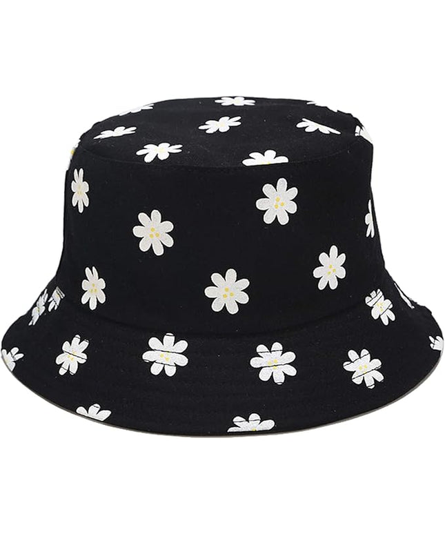 Mashiaoyi Unisex Print Double-Side-Wear Reversible Bucket Hat