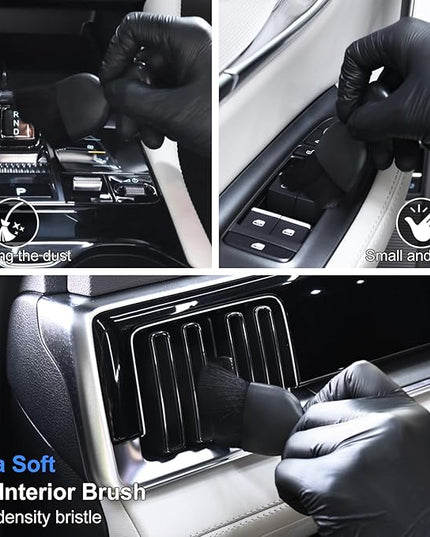 10PCS Car Detailing Cleaning Kit Interior Cleaner, Car Detailing Brushes, Car Duster, Car Cleaning Gel, Microfiber Cleaning Cloth, Car Accessories Essentials Supplies Tools for Auto,Truck, Interior