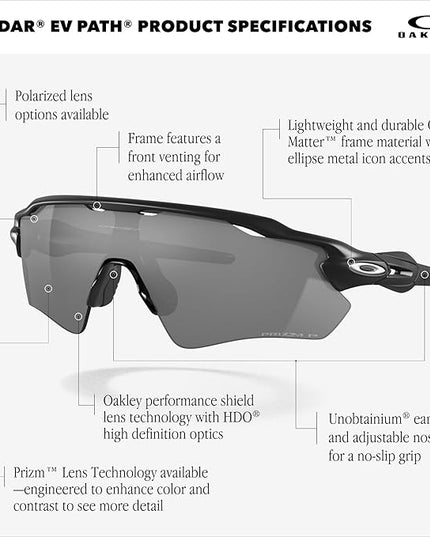Oakley Men's OO9208 Radar EV Path Sunglasses