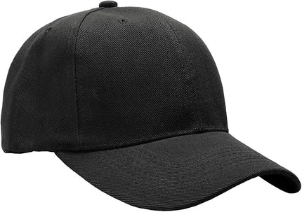 Falari Wholesale Bulk Lot 12-Pack Baseball Cap Adjustable Size Plain Blank Solid Color