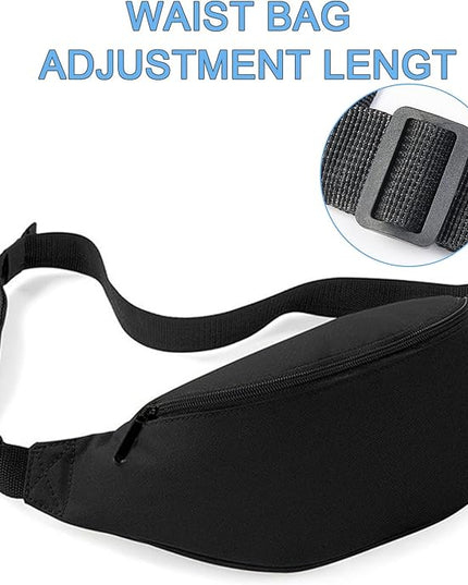 DAITET Crossbody Fanny Pack for Men&Women,Large Waist Bag & Hip Bum Bag with Adjustable Strap for Outdoors Workout Traveling Casual Running Hiking Cycling