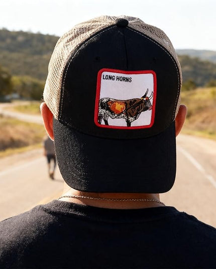 Classic Unisex Various Animal Series Embroidery Farm Adjustable Mesh Snapback Trucker Hat