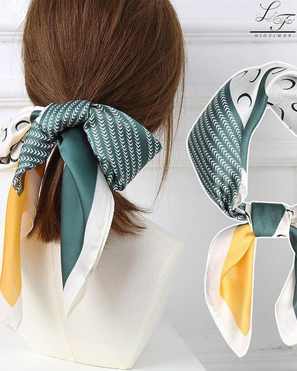 Satin Bandanas Head Scarf For Women Hair Scarves Accessories Lightweight Fashion Wrap Neck Silk Sleeping Headscarf