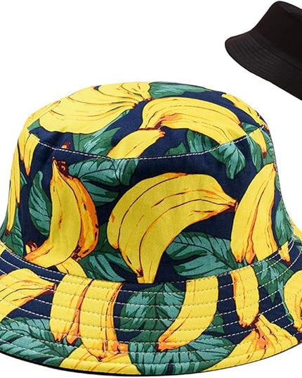 XYIYI Cute Bucket Hat Beach Fisherman Hats for Women, Reversible Double-Side-Wear