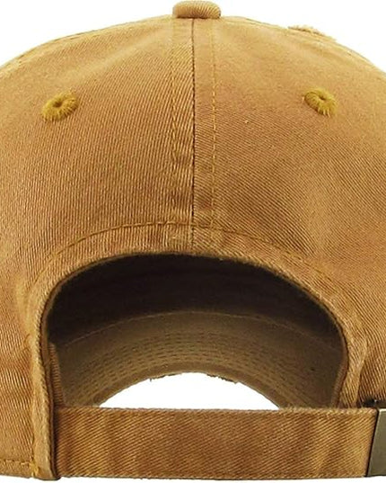 KBETHOS Vintage Washed Distressed Cotton Dad Hat Baseball Cap Adjustable Polo Trucker Unisex Style Headwear