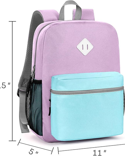STEAMEDBUN Kids Backpack Girl 4-6, Girls Backpack for Elementary Kindergarten School -15inch