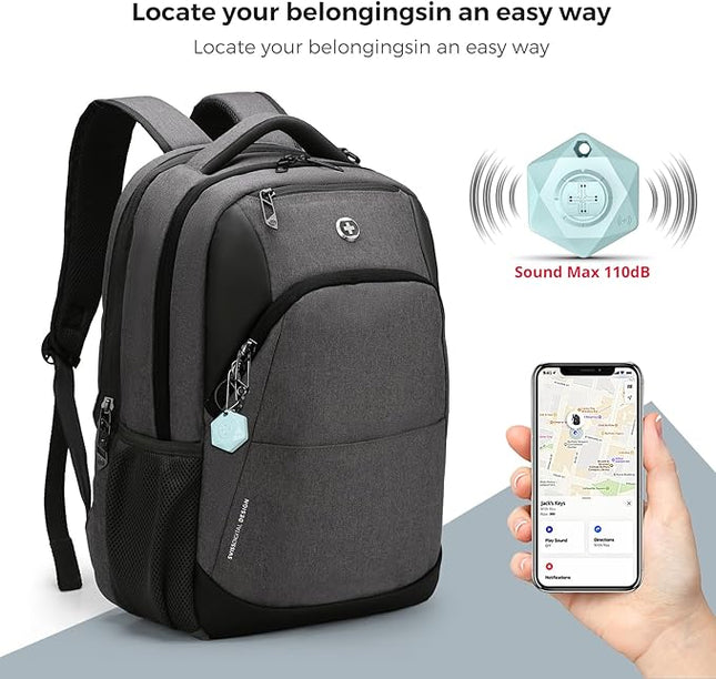Swissdigital Design Business Laptop Backpack, College Laptops Backpack with USB Charging Port for Men and Women Fits 16 Inch Notebook, Grey-Finder Color Random | SD1670BT013-02