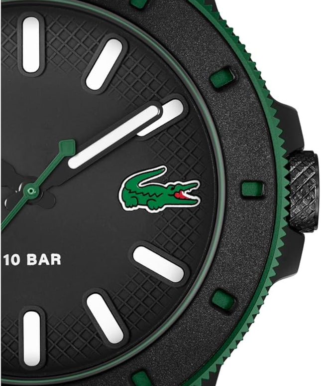 Lacoste.12.12 Scuba Men's 3H Quartz Watch, Silicone Strap - Modern, Classic Timepiece - Gift for Him, 43mm