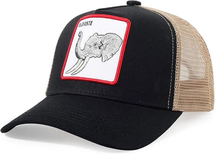 Classic Unisex Various Animal Series Embroidery Farm Adjustable Mesh Snapback Trucker Hat