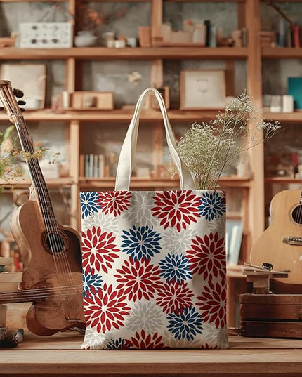 Horaldaily Canvas Tote Bag,Reusable Shoulder Tote Bag for Women Lady Casual Vacation, Shopping, Work, Gym