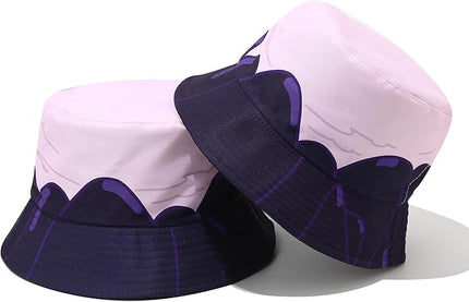 Mashiaoyi Unisex Print Double-Side-Wear Reversible Bucket Hat