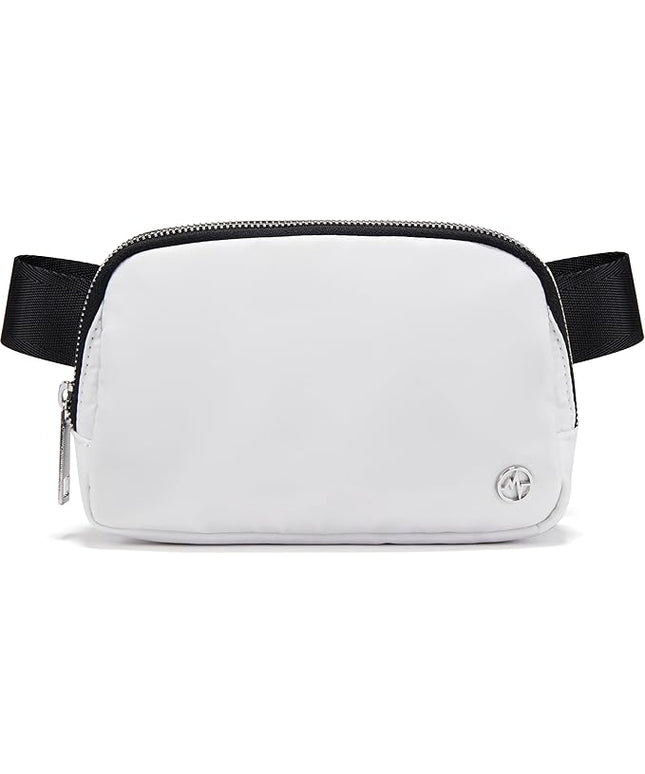 Pander Belt Bag for Women, Fashion Waist Packs, Crossbody Bags, Everywhere Belt Bag with Adjustable Strap (White).