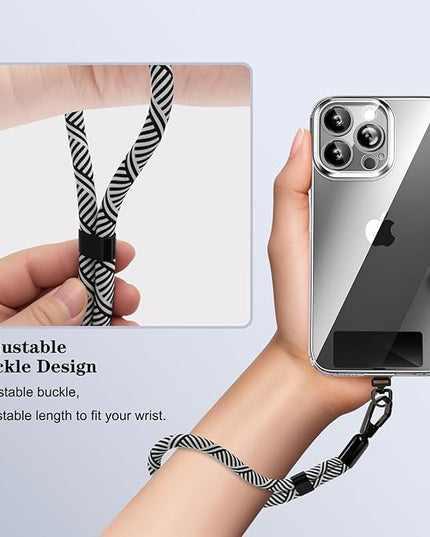 Phone Lanyard, 2 Pack Adjustable Cell Phone Lanyard Hand Phone Wrist Strap with Tether Tabs for Smartphones