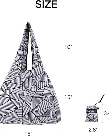 Compact Reusable Grocery Tote Bag – Lightweight, Foldable & Packable Shopping Bag for Travel
