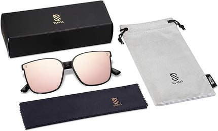 SOJOS Sunglasses for Women Men Vintage Style Shades SJ2157