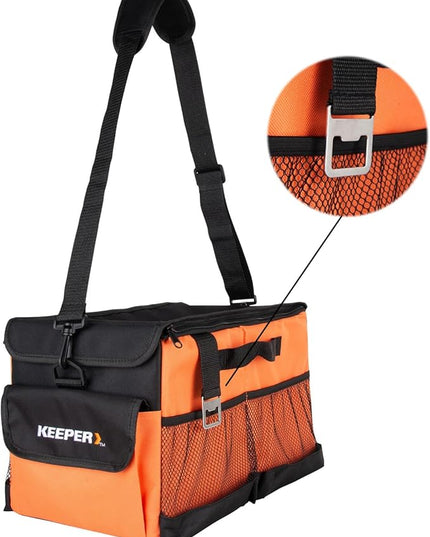 KEEPER Portable Trunk Organizer, 19L, Car Organizers and Storage, Non-Slip Bottom, Suitable for SUV, Minivan, and Cars