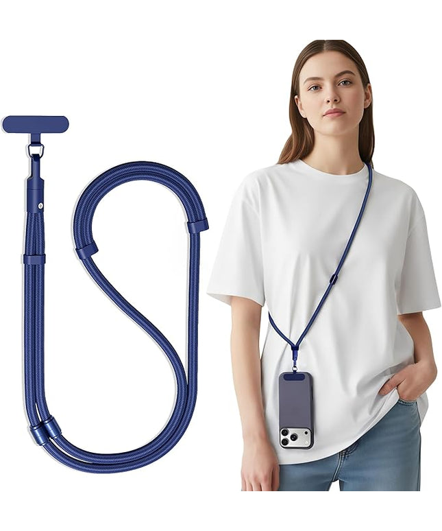 SURDOCA 3-In-1 Phone Lanyard for Crossbody, Neck & Wrist, Adjustable Anti Theft Phone Strap with Tether Tab & Loop Strap - Universal for Most Smartphones, Camera, Key - Travel Essentials