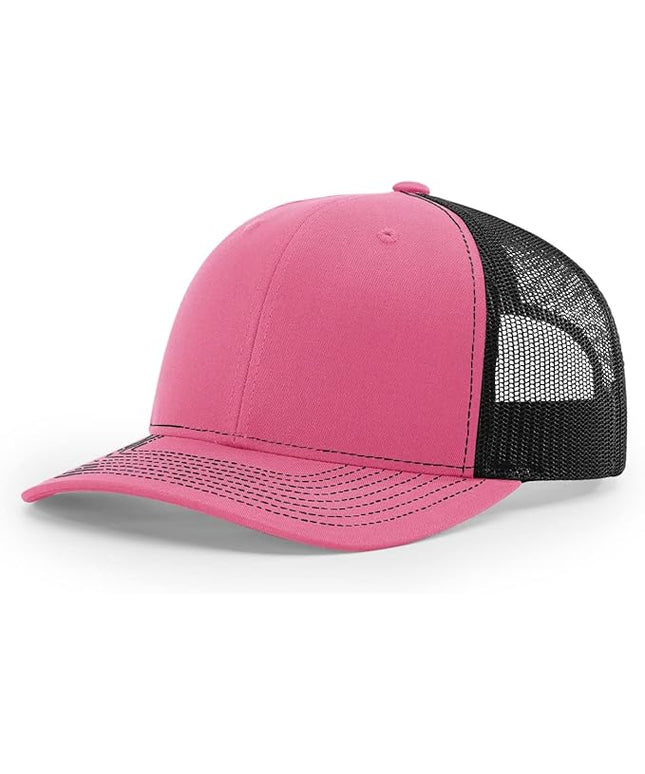 Richardson 112 Trucker Hat - Premium Adjustable Snapback Hat - Structured Six Panel Richardson Blank Caps