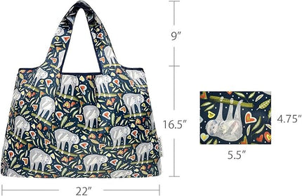 allydrew Large Foldable Tote Nylon Reusable Grocery Bags