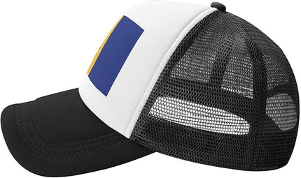 Cute Flag Baseball Cap for Men Women Mesh Trucker Hat Adjustable Patriotic Snapback Baseball Hat for Sports Running