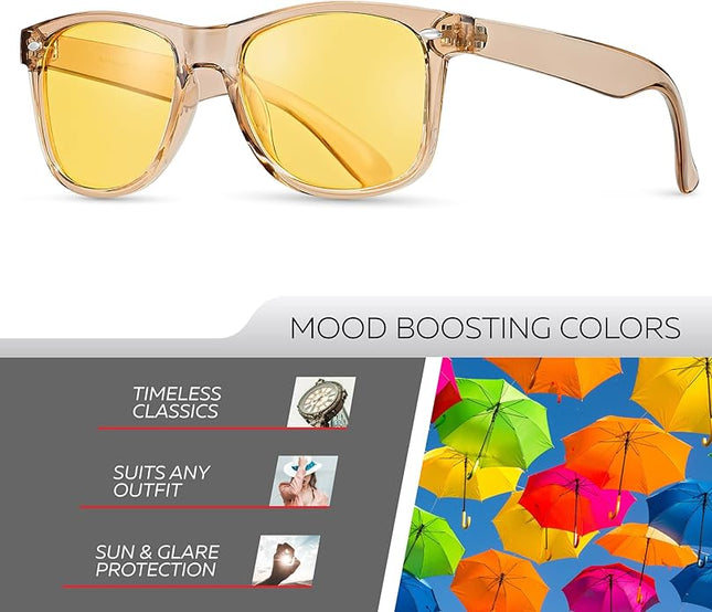 Retro Rewind Polarized Sunglasses for Men and Women - UV Protection Classic Sun Glasses