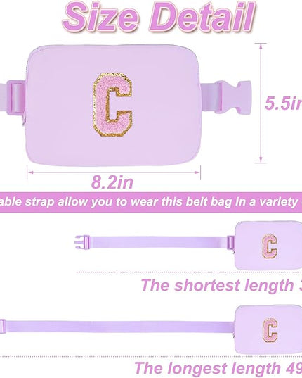 Uygafly Birthday Gifts for 6 7 8 9 10 11 12 13 Year Old Girls,Fanny Pack Belt Bag Crossbody Bags for Women Girls Kids,Fashion Waist Packs Cute Teen Trendy Stuff Travel Essentials | Lavender,C