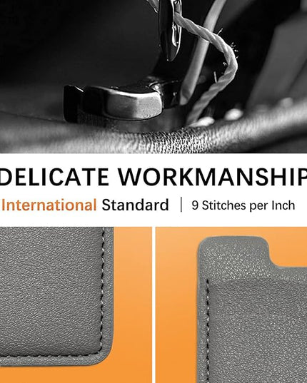 Leather Phone Card Holder, 2-Pack Stick-On Wallet for iPhone, Samsung - Pink